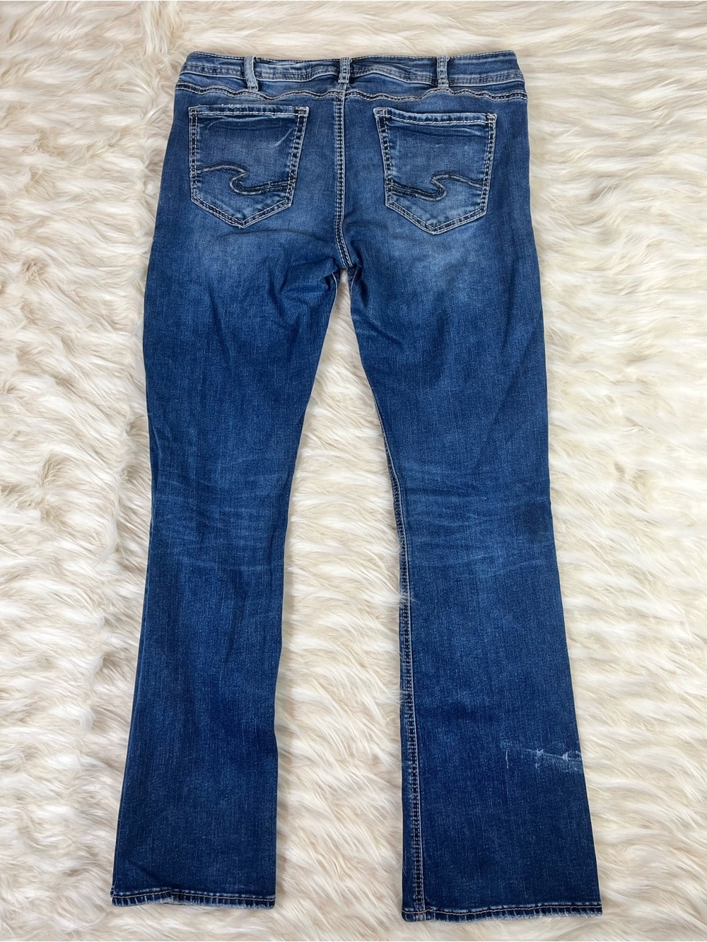 Silver Tuesday Slim Western Jeans Women's 34x31 Bootcut Medium Wash - Picture 4 of 6